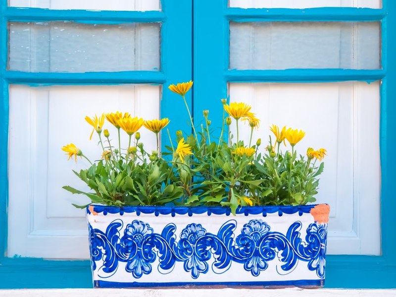 Handmade Ochre Decorative Pot